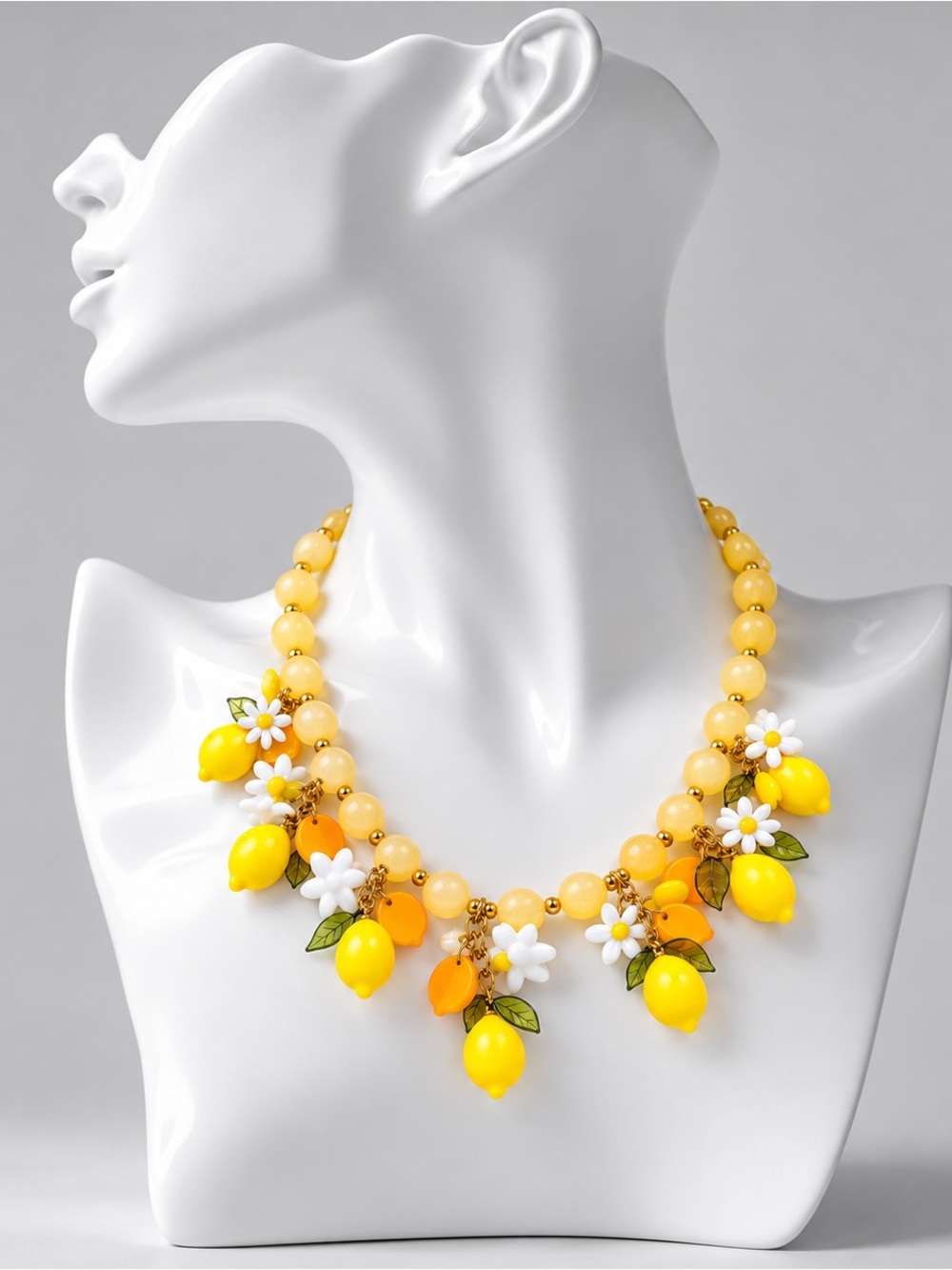 Lemon Blossom Capri Italian Necklace